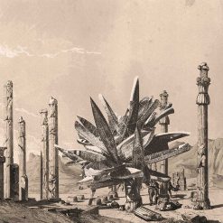 Contemporary sculptures in Painting of Jean Flandin from Iran – 010
